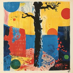 surreal  blockprint  tree  colorful  Annie  Liebowitz  Etel  Adnan  painting  artwork 1062910