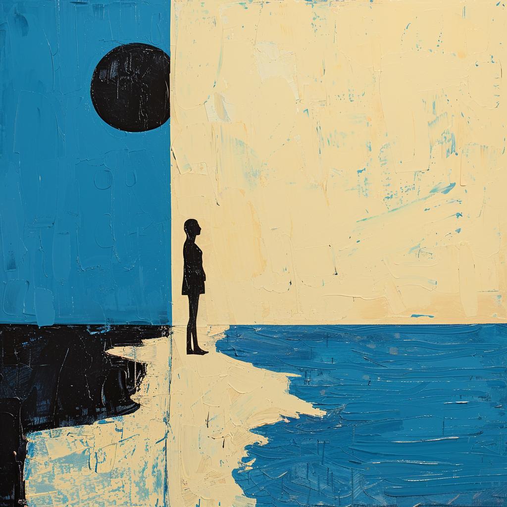 album  cover  person  beach  moon  standing  background  imperfect  1980s  art 963540