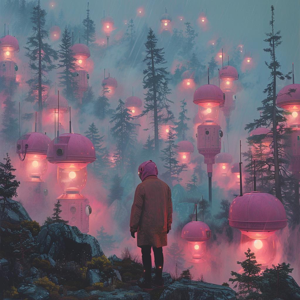 pink  teal  lifestyle  cyborg  surreal  lighting  glow  grain  nature  fantasy 1029634