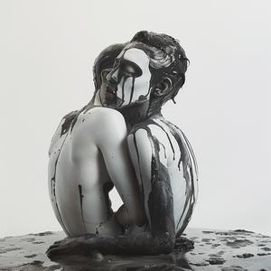sculpture  hugging  paint  Hildenbrandt  brothers  art  white  background  emotion  expression 1072859