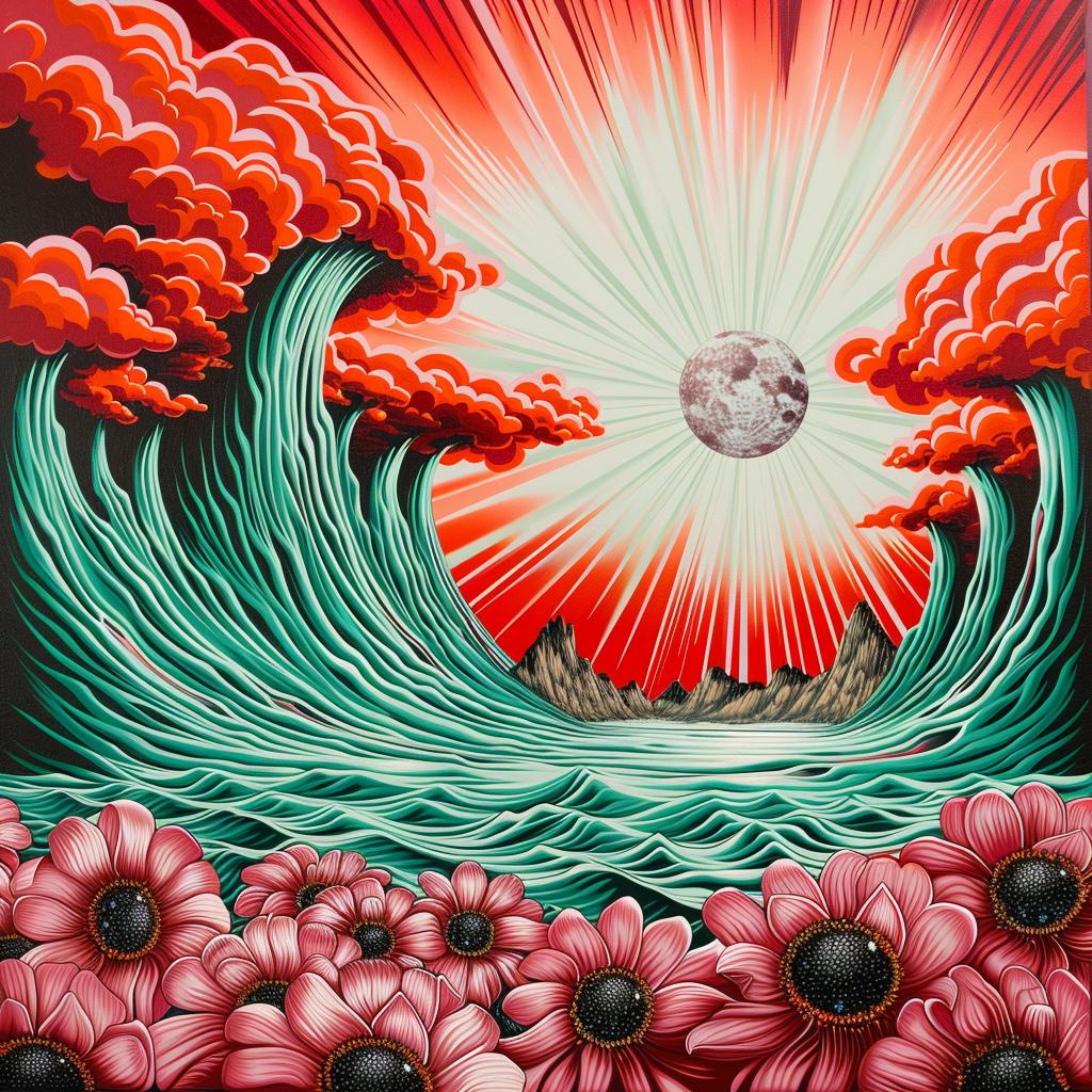 album  art  flowerpunk  flowers  sun  sky  vibrant  nature  colorful  abstract 941696