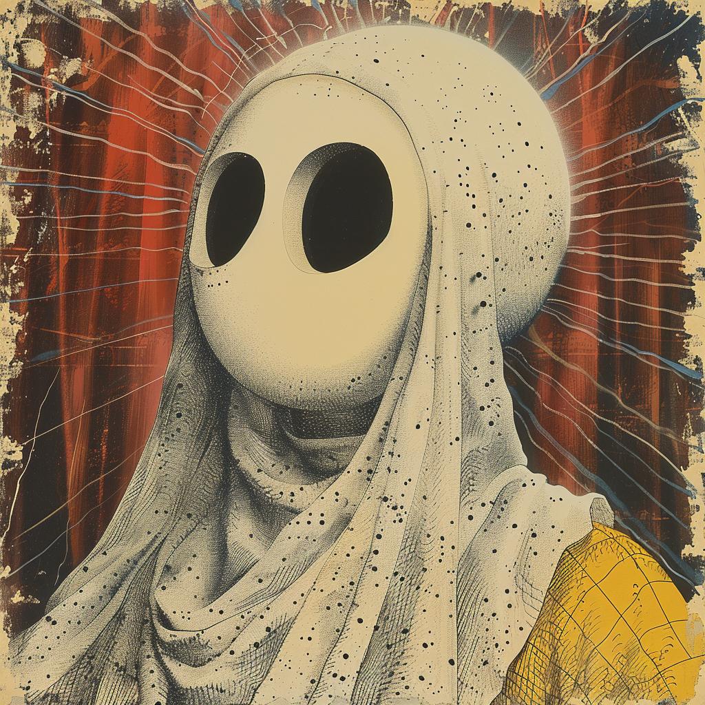 surreal  op-art  design  woman  veil  mask  cyborg  sharp  focus  horror 917843