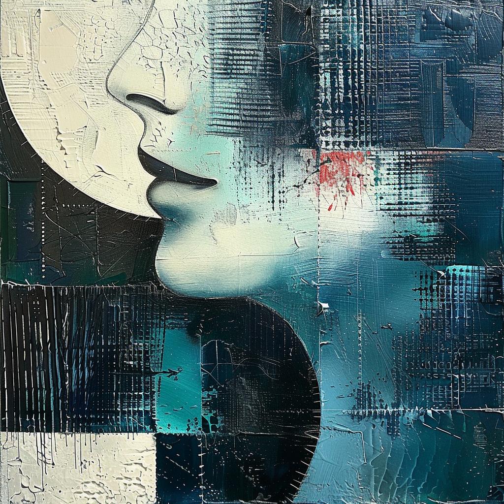 woman  face  moon  background  blue  teal  night  mystical  abstract  portrait 963706