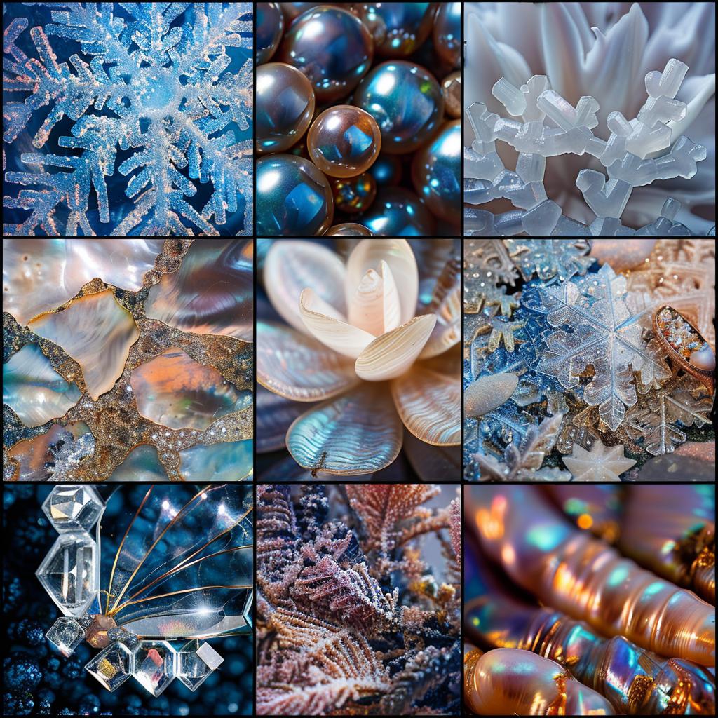 collage  crystals  snowflakes  Rauschenberg  blue  shine  nature  light  textures  iridescence 1017049