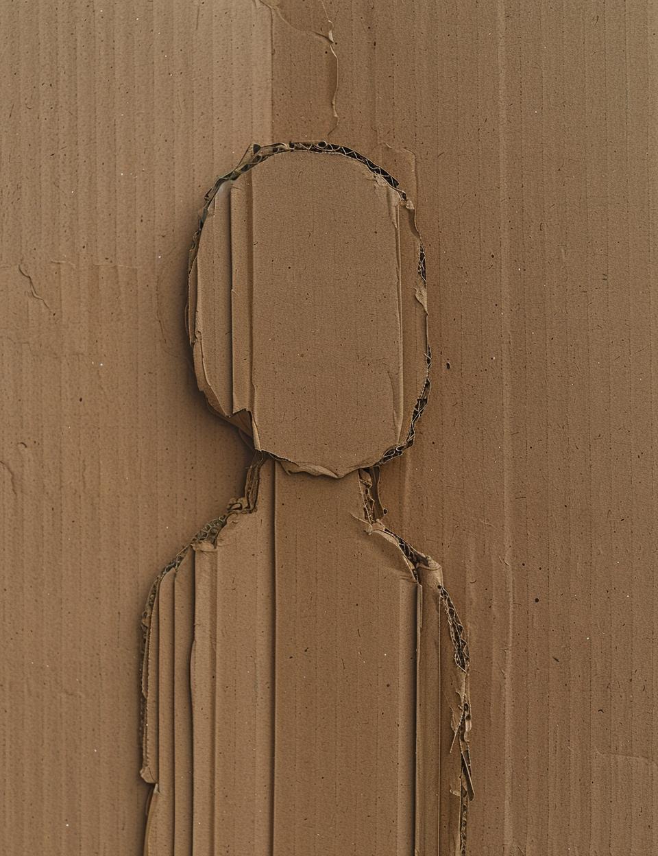 cardboard  cutout  person  hole  minimal  abstract  design  details  artwork  unique 951575