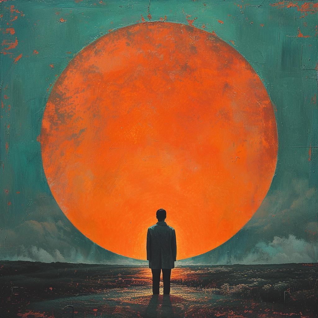 surreal  album  cover  introspective  spiritual  occult  technicolor  lighting  teal  orange 975098