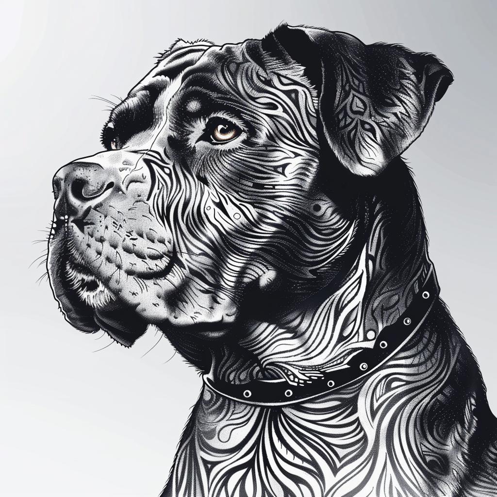 dog  collar  patterned  illustration  animal  cute  stylized  art  portrait  design 942517