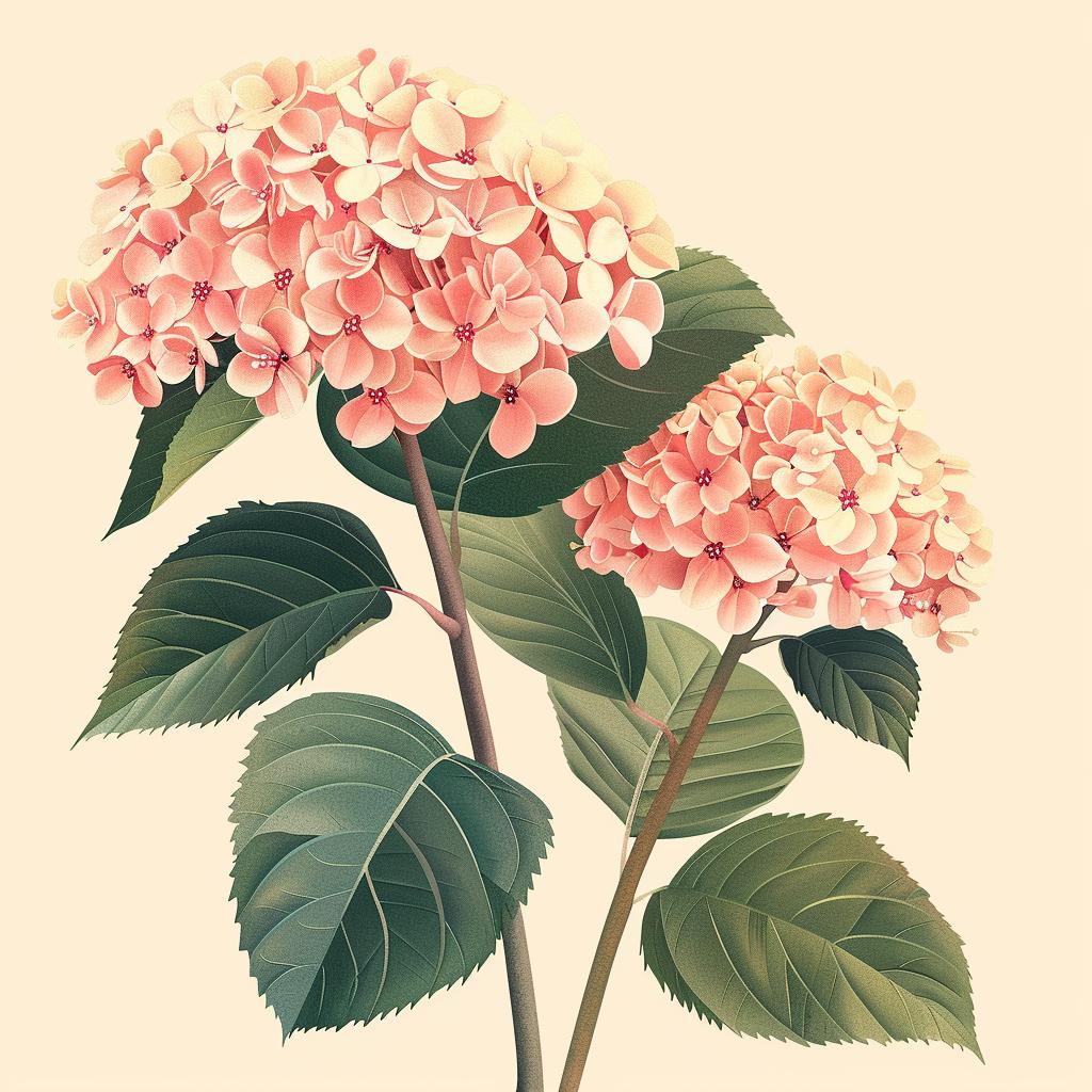 رسم توضيحي لزهرة الكوبية، وردي، بيج، لوحة زهرية، طبيعة، نباتية، فنية، نابضة بالحياة 971617