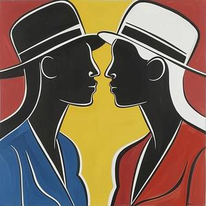 Romare  Bearden  painting  face  man  surreal  expressionist  romantic  emotion  art 1039112