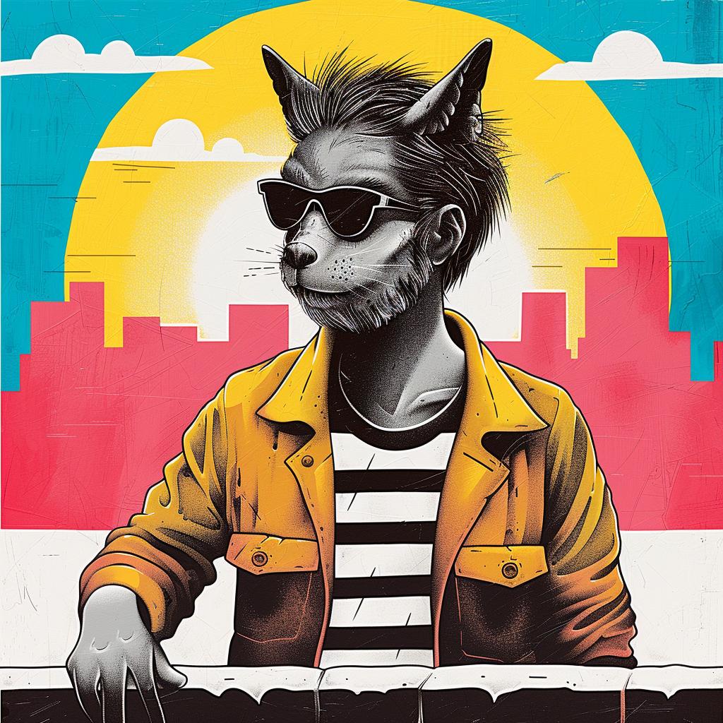 poster  band  surreal  illustration  artwork  creative  design  colorful  playful  design 978030