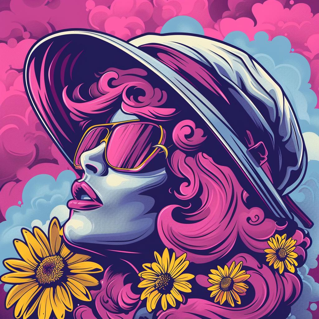 surreal  collage  flowerpunk  woman  clouds  sunglasses  happy  joy  art  vibrant 942028