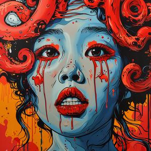 horror  octopus  blood  face  mysterious  japanese  morphing  graphic  surreal  chilling 1036678