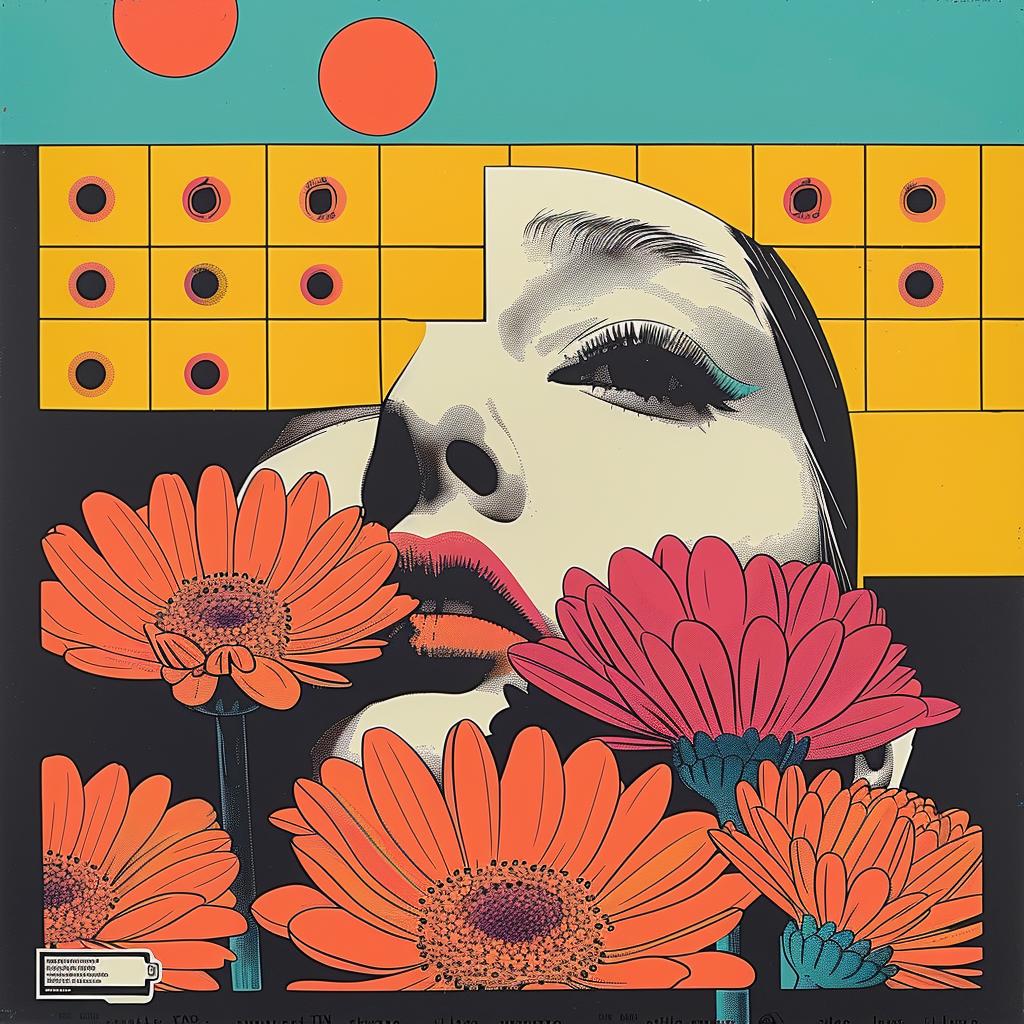 abstract  impressionism  collage  poster  woman  flowers  Rauschenberg  Obey  graphic  design 967937