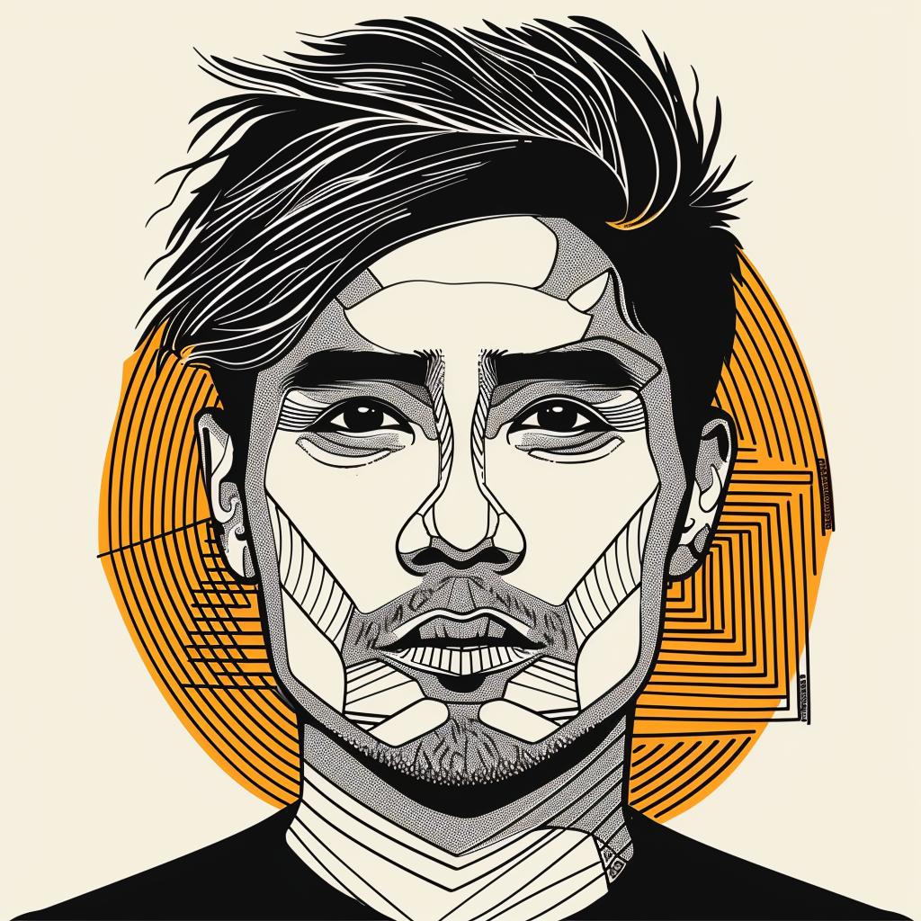 PopArt  AsianAmerican  Male  Colorful  BlackShirt  Design  Minimalist  Modern  GraphicArt  Contemporary 937188