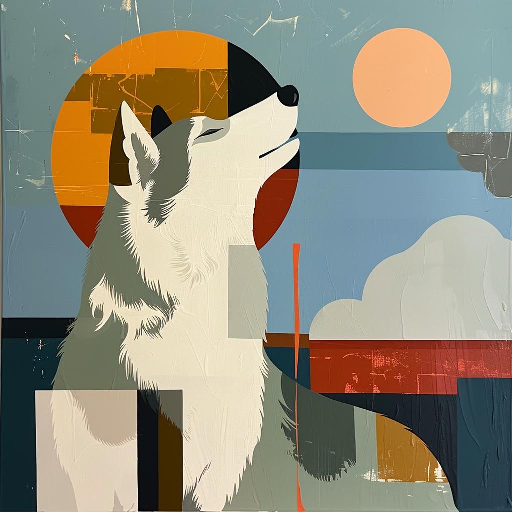 wolf  howling  moon  painting  nature  wildlife  night  representational  landscape  symbolic 938470