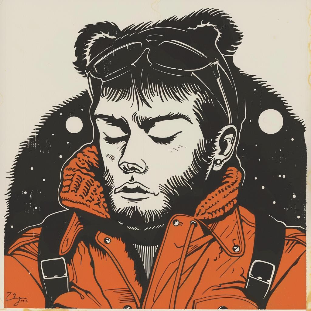 poster  man  orange  jacket  glasses  vintage  illustration  graphic  artist  design 966612
