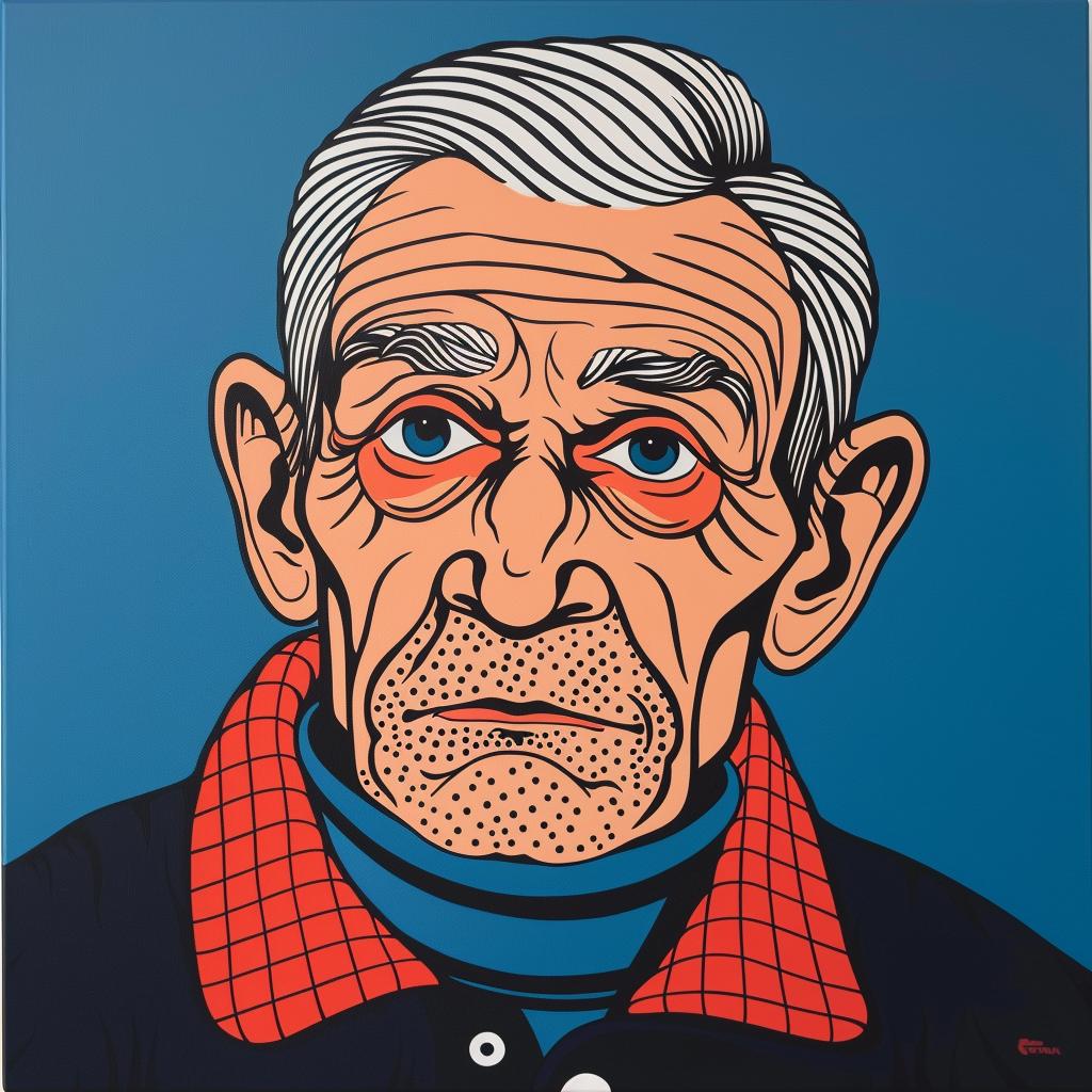 painting  old  man  blueeyes  portrait  mature  wisdom  details  realism  expression 972733