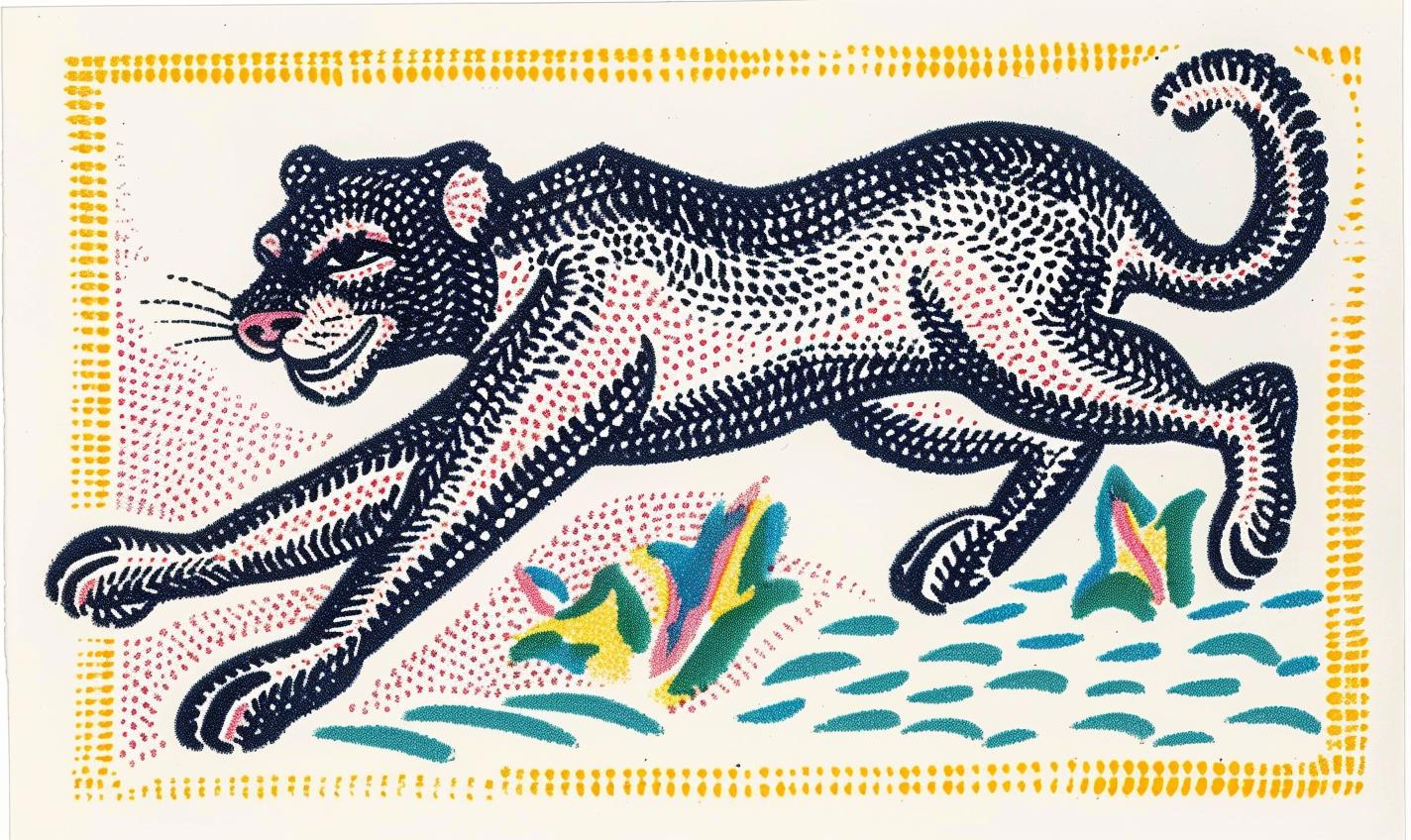 cat  running  field  drawing  vintage  tattoo  cartoon  animal  artwork  illustration 960979