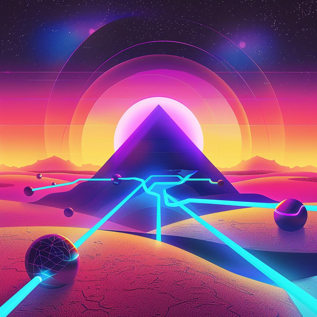 psychedelic  poster  pyramid  lights  vibrant  colorful  surreal  design  abstract  modern 967722