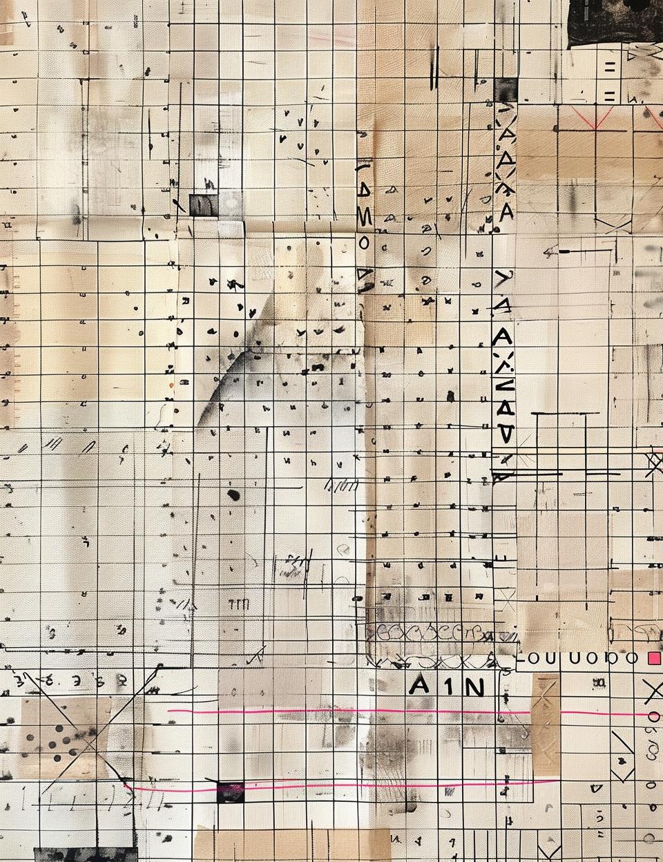 map  ledger  lines  numbers  patchwork  scotch  tape  minimal  drawing  paper 962026