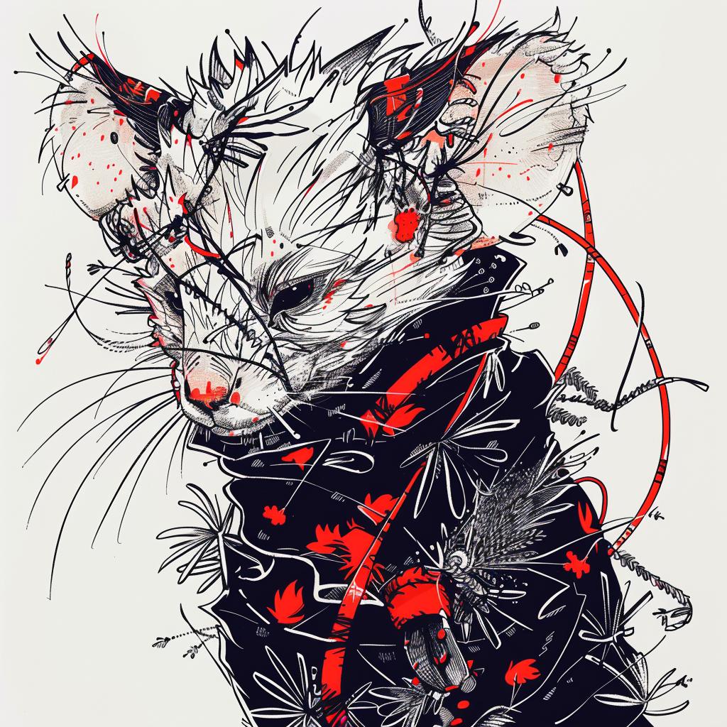 mythical  creature  hybrid  rodents  fantastical  unique  world  flowers  drawing  animal 952685
