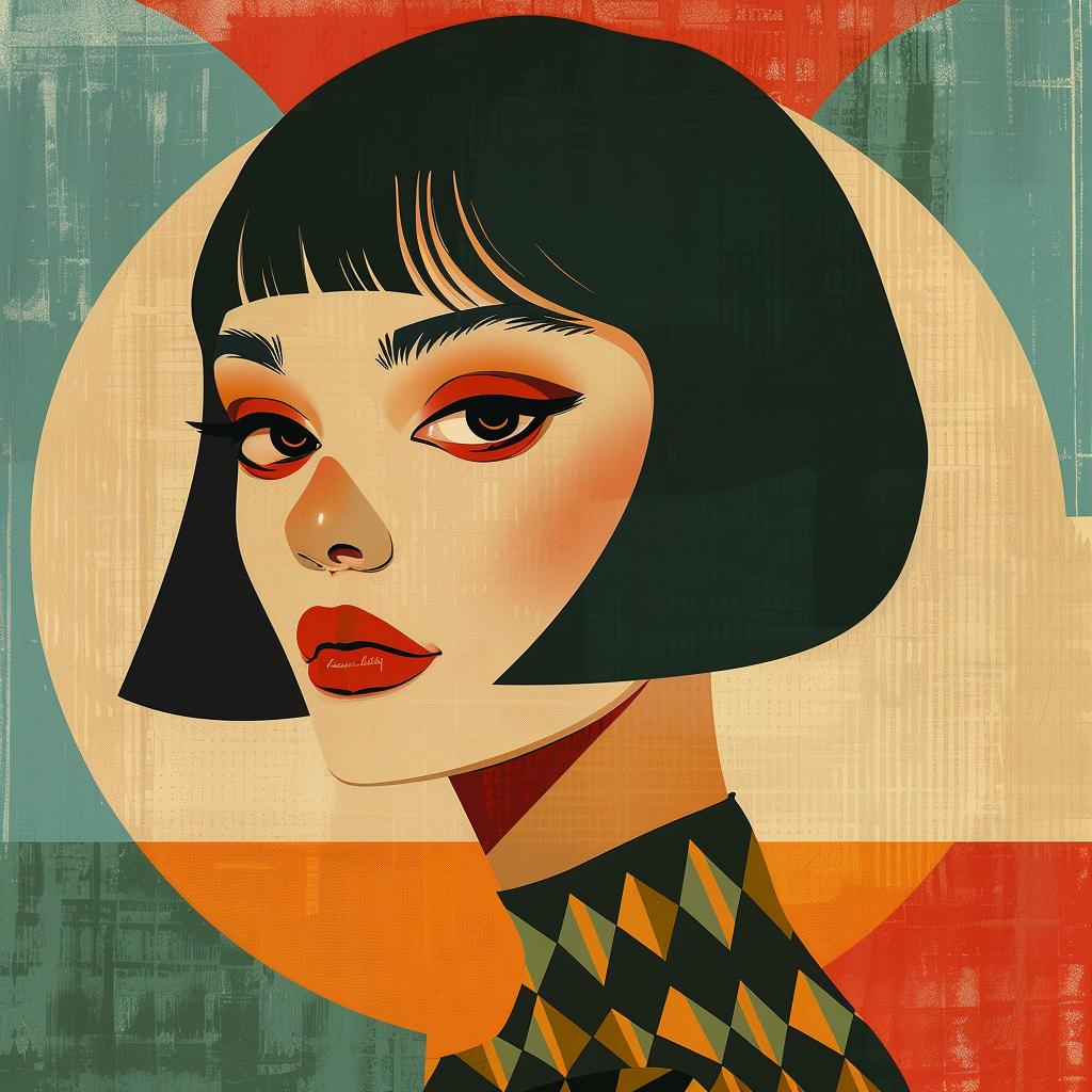 abstract  illustration  minimalist  portrait  elegance  geometric  colorful  stylish  bold  elegant 929365