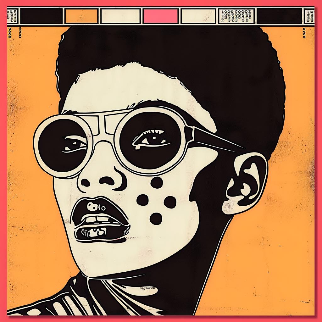 abstract  expressionism  woman  sunglasses  impasto  palette  cream  black  pink  art 963336
