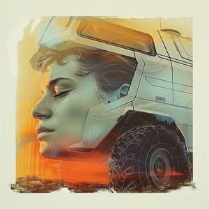 digital  art  print  woman  face  truck  background  color  chromolithography  graphic 1054059
