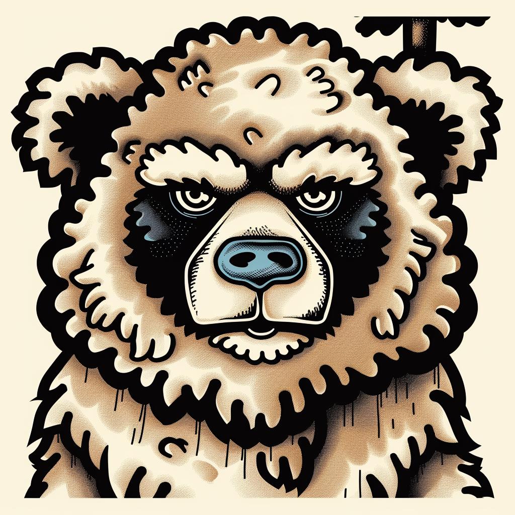 bear  tree  mouth  quirky  wildlife  animal  character  unique  nature  illustration 962432