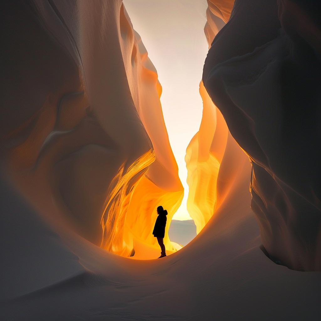 lifestyle  photo  surreal  unusual  lighting  glow  snow  cave  Erez  Marom 1027122