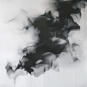 لوحة فنية بالأبيض والأسود، دخان، ماء، تجريدي، سائل، رسم فوتوغرافي، فن، حبر 1039070