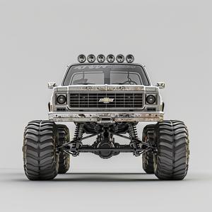 monster  truck  large  front  bumper  Chevy  C10  design  automotive  art 1078668