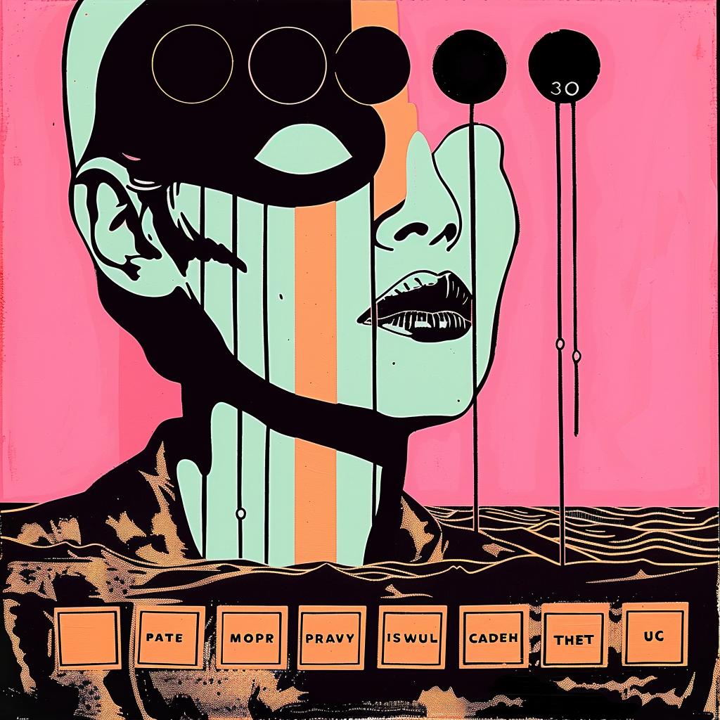 poster  woman  face  pink  background  design  art  vibrant  colorful  style 963366