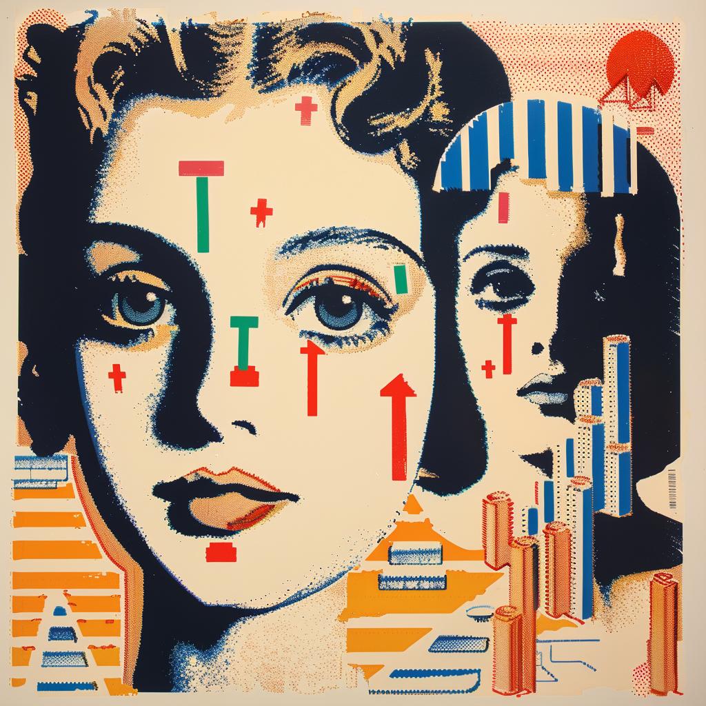 poster  woman  face  city  skyline  urban  collage  graphic  colorful  symbolic 963245