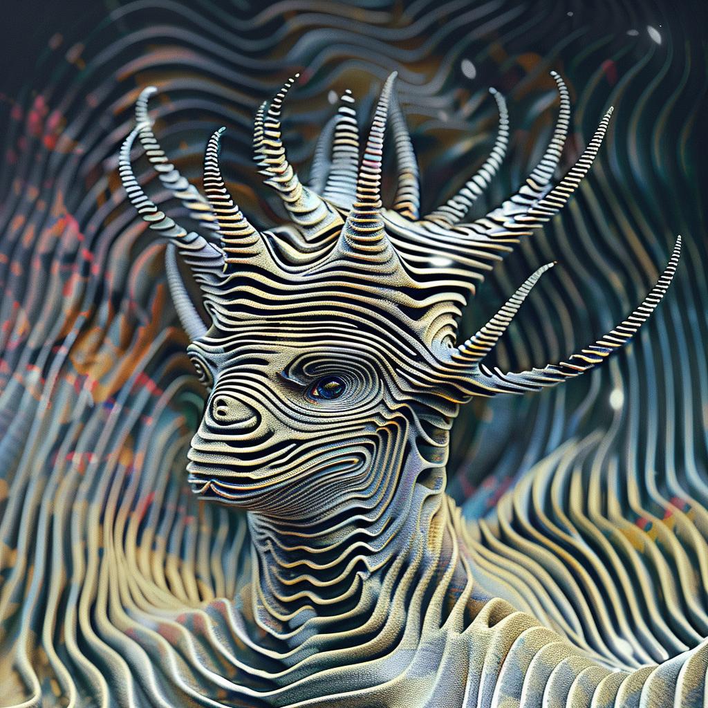 digital  art  man  horns  surreal  fantasy  figure  abstract  strange  character 967345