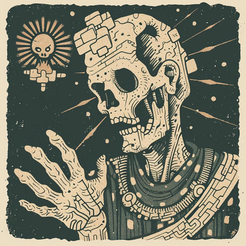 skeleton  cross  sun  dark  occult  spiritual  provocative  terrifying  naturalistic  art 935065