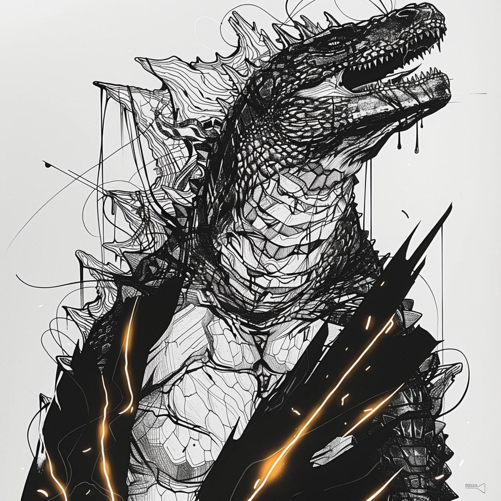 godzilla  cool  monster  design  art  stylized  character  illustration  creature  dynamic 953367