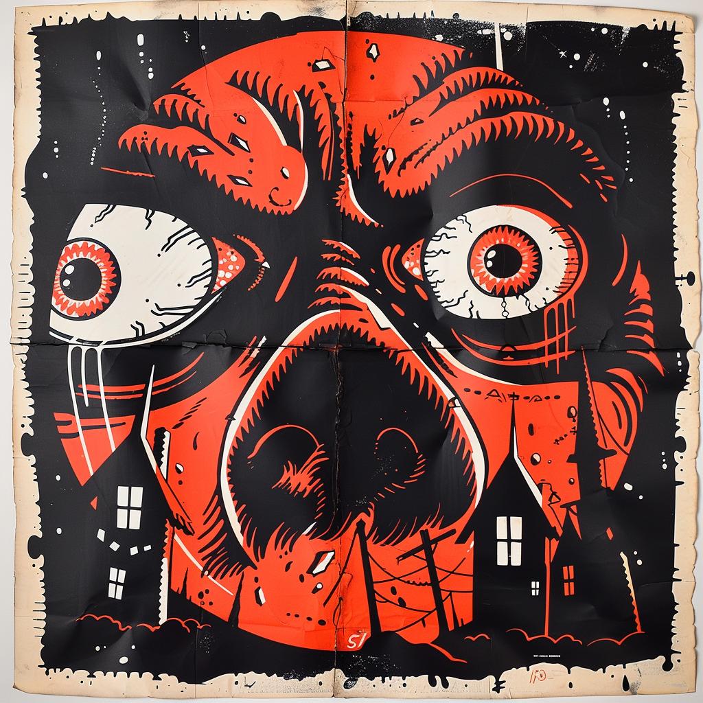 poster  face  house  dark  occult  naturalistic  art  illustration  Saul  Bass 930604
