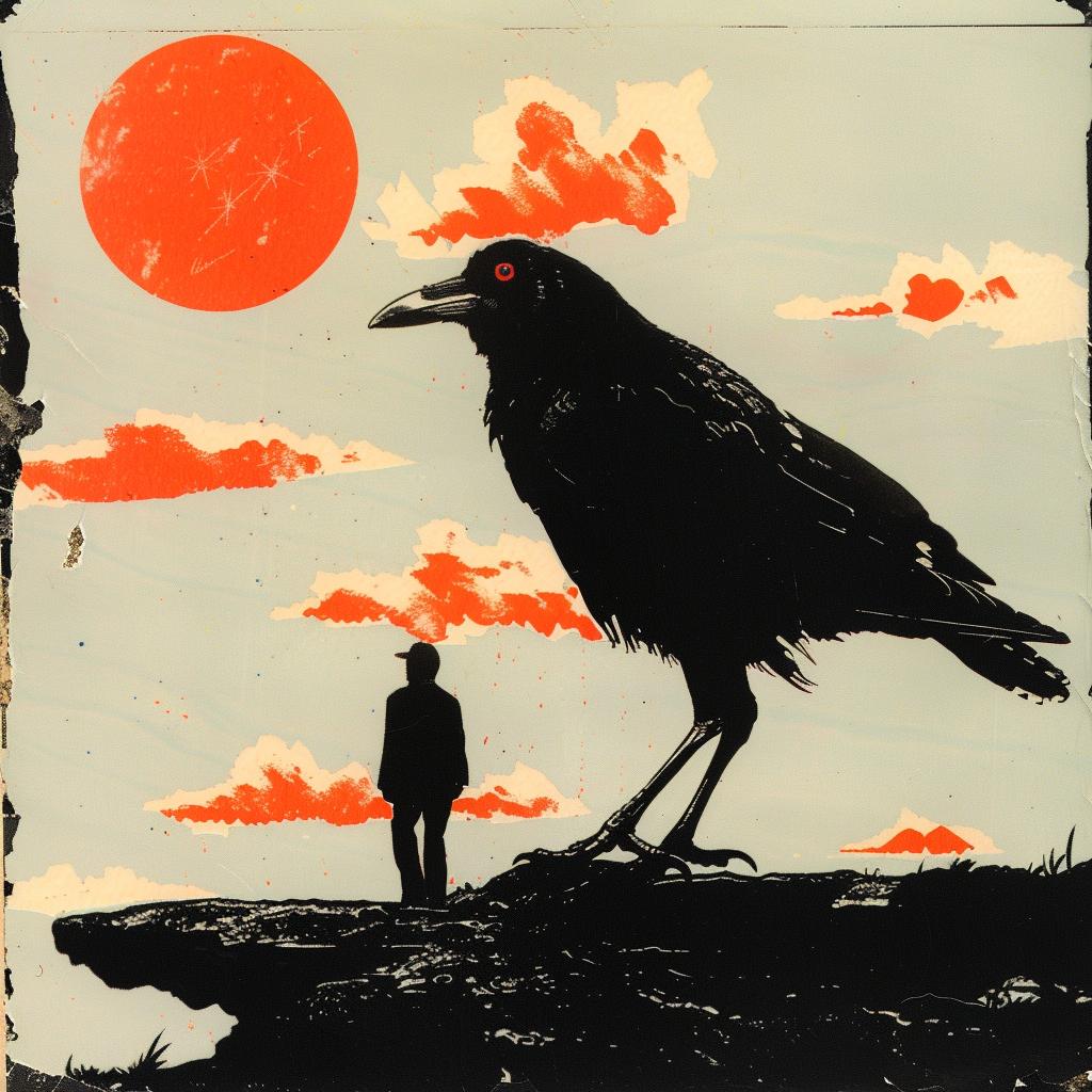 crow  man  rock  Quint Buchholz  surreal  nature  dark  mysterious  figurative  moody 929857