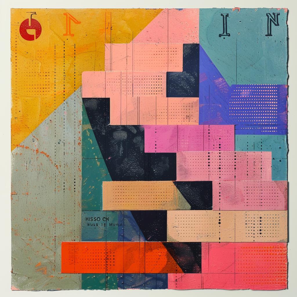 colorful  painting  abstract  shapes  axonometric  palette  knife  Hsaio  Op-Art  Riley 974492