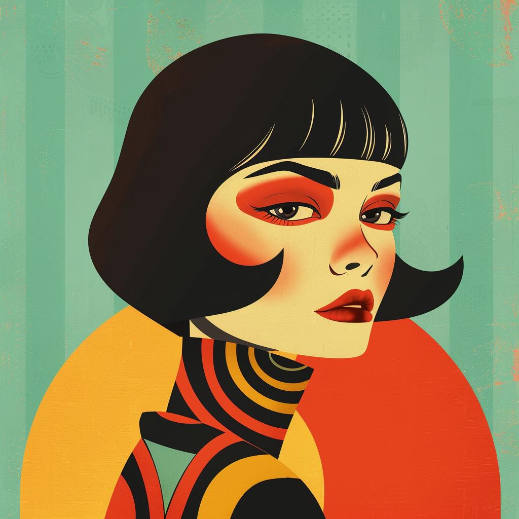 abstract  illustration  minimalist  portrait  elegance  geometric  colorful  stylish  bold  elegant 929360