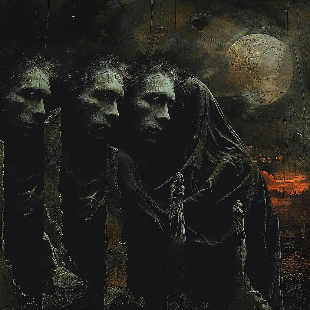 dark  moon  album  cover  surreal  mystical  graphic  art  abstract  illustration 1034975