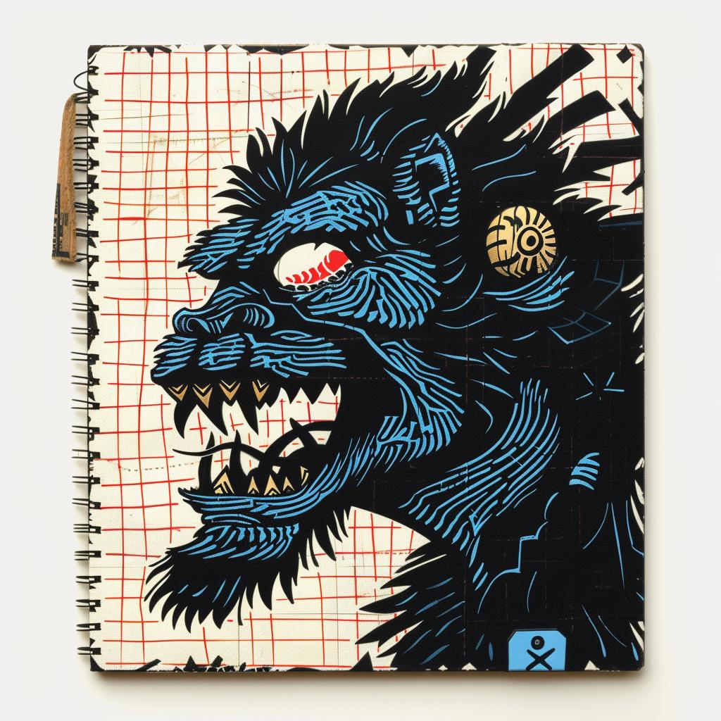 monster  drawing  notebook  art  sketch  werewolf  illustration  creature  spiral  handmade 1027749