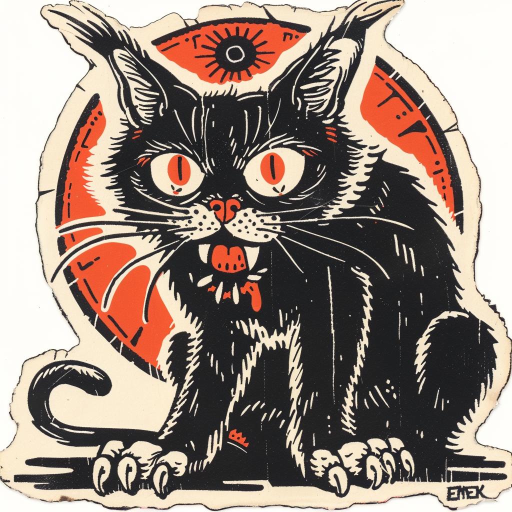 black  cat  art  provocative  spiritual  dark  occult  naturalistic  introspective  terror 932168