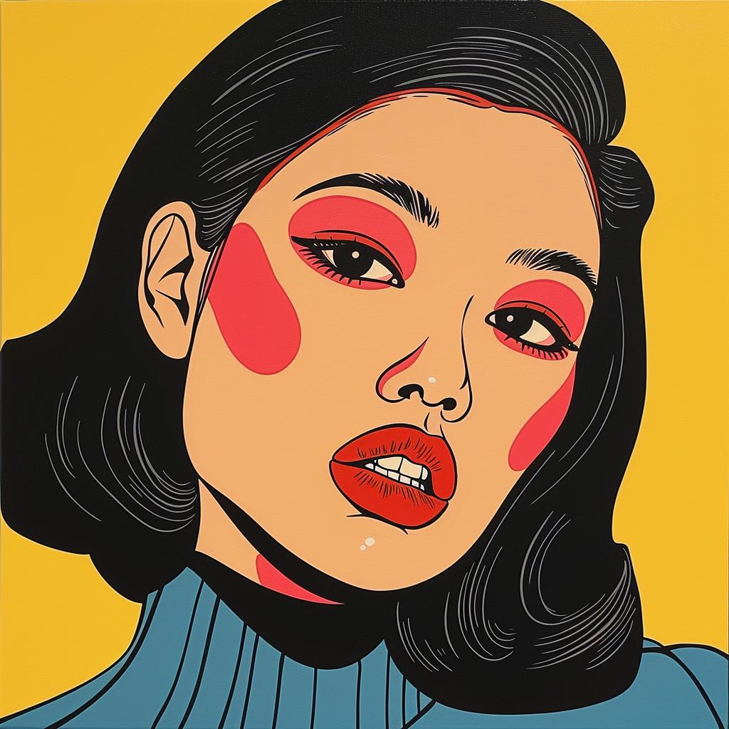 woman  asian  lips  red  portrait  colorful  artistic  vibrant  beauty  expression 973584