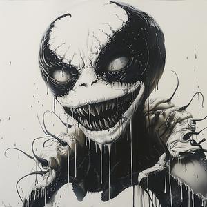 creepy  monster  dripping  paint  art  horror  imaginative  dark  illustration  surreal 1073638