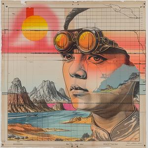 movie  poster  Japanese  goggles  woman  art  illustration  vintage  design  character 1036494