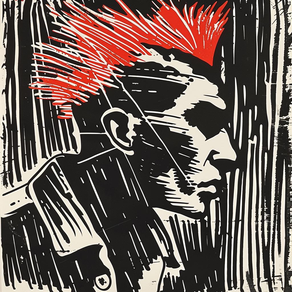 punk  rock  flyer  man  mohawk  graphic  illustration  bold  modern  music 929112