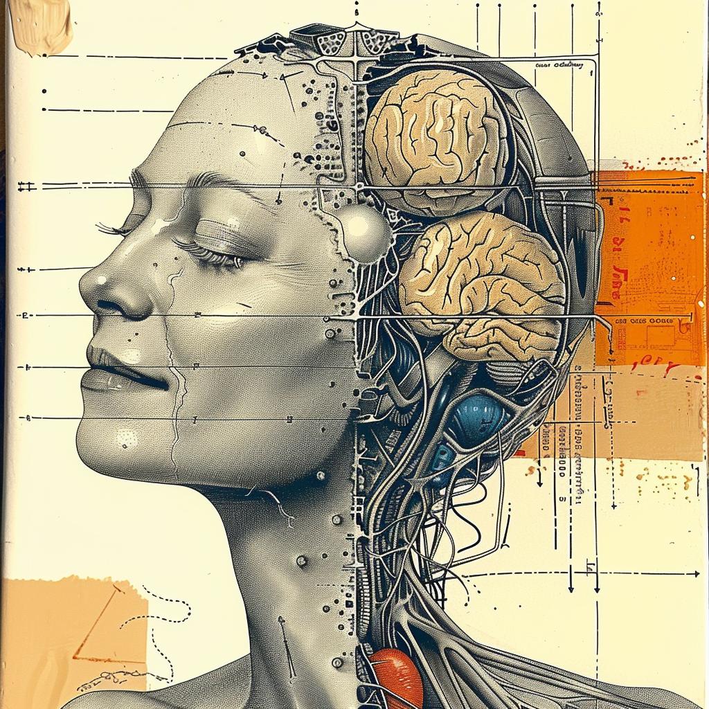 woman  brain  artwork  surreal  conceptual  illustration  creative  modern  portrait  art 1015713