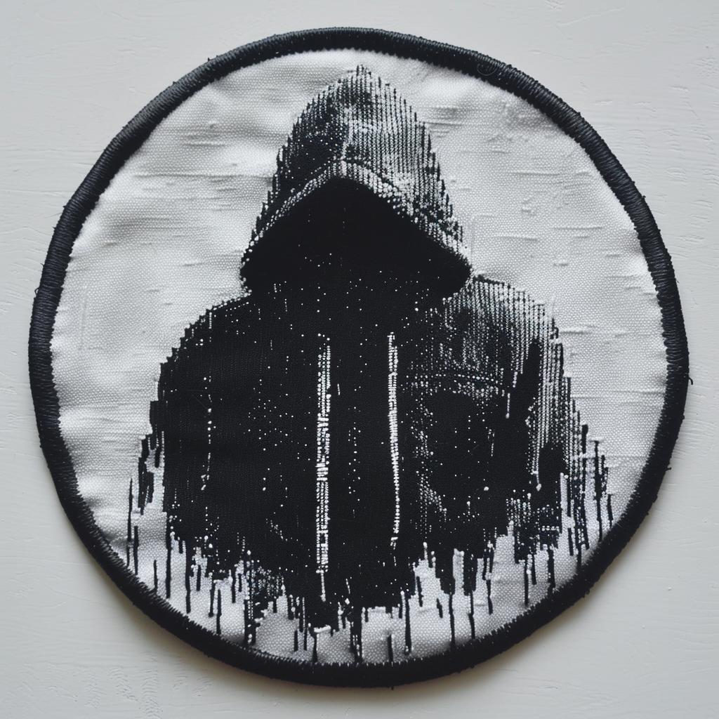 patch  streetwear  chenille  hooded  man  hip-hop  silhouette  simple  cool  minimal 961337